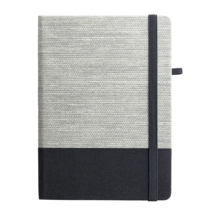 Gift Campaign Taccuino A5 bicolore in tela di cotone e paglia e fogli a righe Office> Quaderni A5