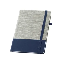 Gift Campaign Taccuino A5 bicolore in tela di cotone e paglia e fogli a righe Office></noscript> Quaderni A5
