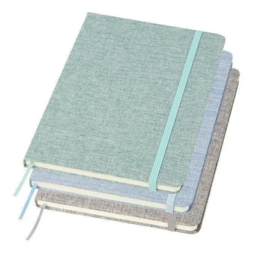 Gift Campaign Taccuino A5 con copertina rigida in cotone riciclato e fogli a righe> Quaderni A5