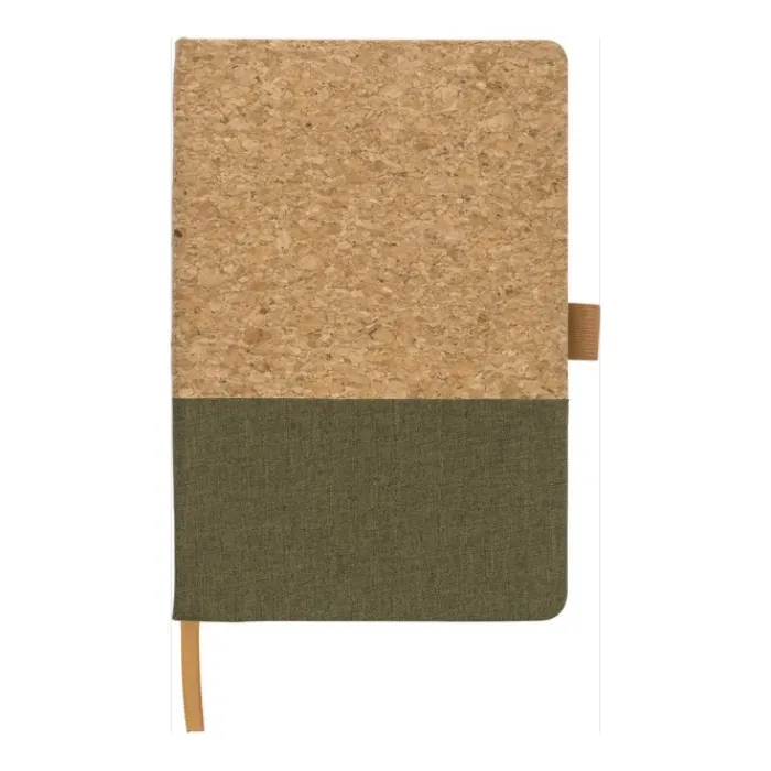 Gift Campaign Taccuino A5 con copertina in sughero e cotone con 80 pagine a righe> Taccuini Ecologici|Quaderni A5