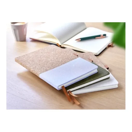 Gift Campaign Taccuino A5 con copertina in sughero e cotone con 80 pagine a righe> Taccuini Ecologici|Quaderni A5