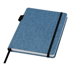 Gift Campaign Taccuino A5 con copertina in tessuto rPET, portapenne e fogli a righe> Quaderni A5