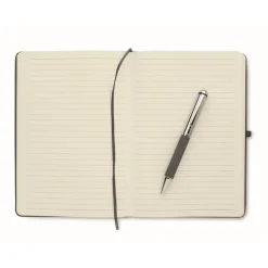 Gift Campaign Taccuino A5 con copertina in pelle riciclata e penna con inchiostro blu></noscript> Taccuini Con Penna|Taccuini Ecologici