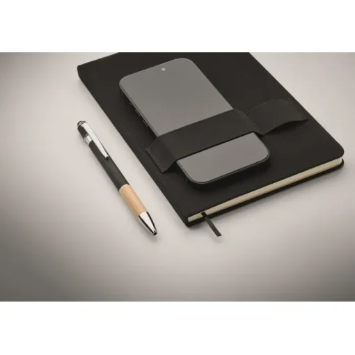 Gift Campaign Taccuino A5 con pagine a righe, penna e fascia elastica per cellulare> Taccuini Con Penna|Quaderni A5