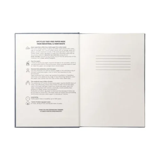 Gift Campaign Taccuino A5 copertina rigida ecologica e pagine a righe Rigid Coffee> Taccuini Ecologici|Quaderni A5