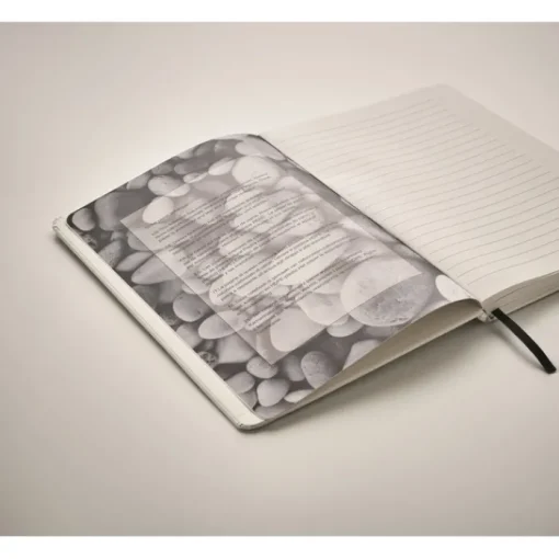 Gift Campaign Taccuino A5 ecologico con elastico pagine a righe StonePaper Recyclo> Taccuini Ecologici|Quaderni A5