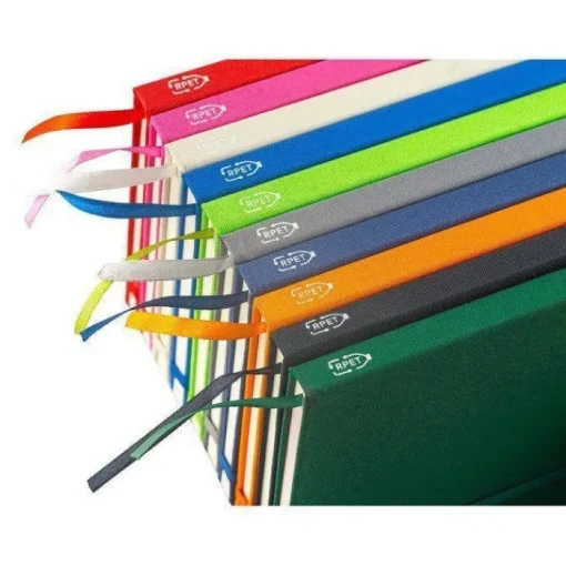 Gift Campaign Taccuino A5 in 100% rPET con angoli arrotondati e pagine a righe> Taccuini Ecologici|Quaderni A5