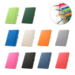 Gift Campaign Taccuino A5 in 100% rPET con angoli arrotondati e pagine a righe></noscript> Taccuini Ecologici|Quaderni A5