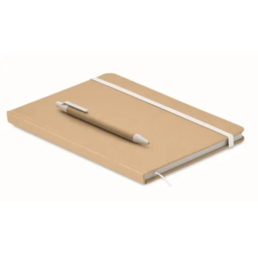 Gift Campaign Taccuino A5 in cartone riciclato con pagine a righe e penna blu> Taccuini Con Penna|Quaderni A5