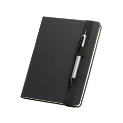 Gift Campaign Taccuino A5 in similpelle con elastico portapenna fogli neutri Pengo> Quaderni A5