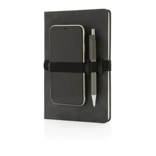 Gift Campaign Taccuino aziendale A5 elegante con cinturino e pagine a righe Holder> Quaderni A5