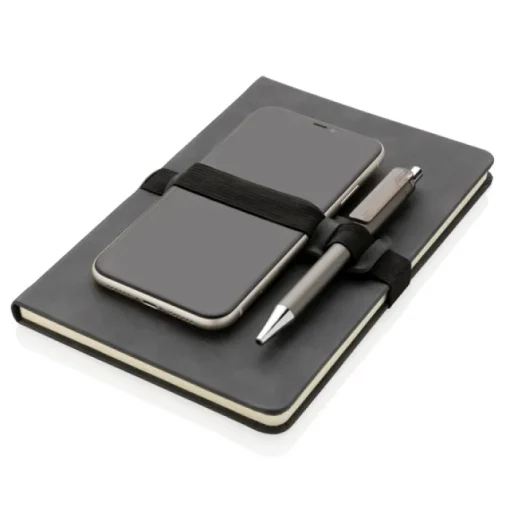 Gift Campaign Taccuino aziendale A5 elegante con cinturino e pagine a righe Holder> Quaderni A5
