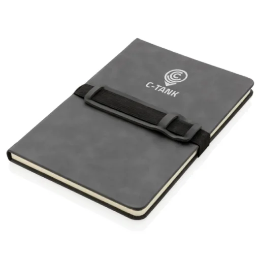 Gift Campaign Taccuino aziendale A5 elegante con cinturino e pagine a righe Holder> Quaderni A5