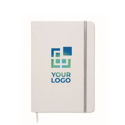 Gift Campaign Taccuino bianco A5 ecologico da incidere con pagine a righe> Taccuini Ecologici|Quaderni A5