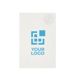 Gift Campaign Taccuino con logo A5 catone riciclato fogli a righe Milk Carton><noscript><img width=