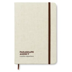 Gift Campaign Taccuino con logo A5 con elastico copertina canvas pagine righe Canvas></noscript> Quaderni A5