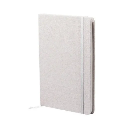 Gift Campaign Taccuino con logo A5 copertina cotone con elastico pagine neutre Royal> Gadget Ecologici|Taccuini Ecologici
