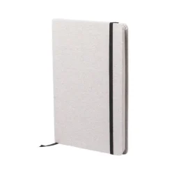 Gift Campaign Taccuino con logo A5 copertina cotone con elastico pagine neutre Royal> Gadget Ecologici|Taccuini Ecologici