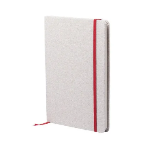 Gift Campaign Taccuino con logo A5 copertina cotone con elastico pagine neutre Royal> Gadget Ecologici|Taccuini Ecologici