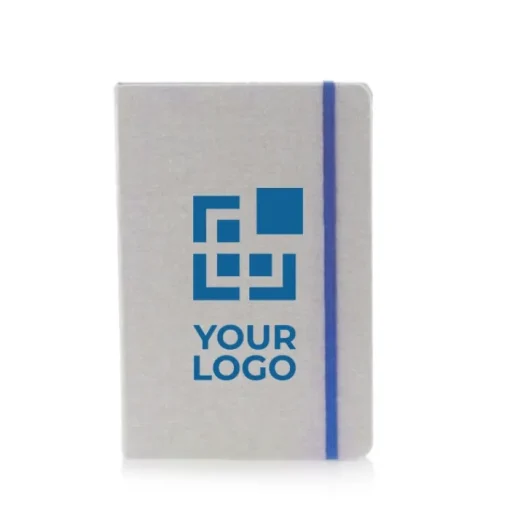 Gift Campaign Taccuino con logo A5 copertina cotone con elastico pagine neutre Royal> Gadget Ecologici|Taccuini Ecologici