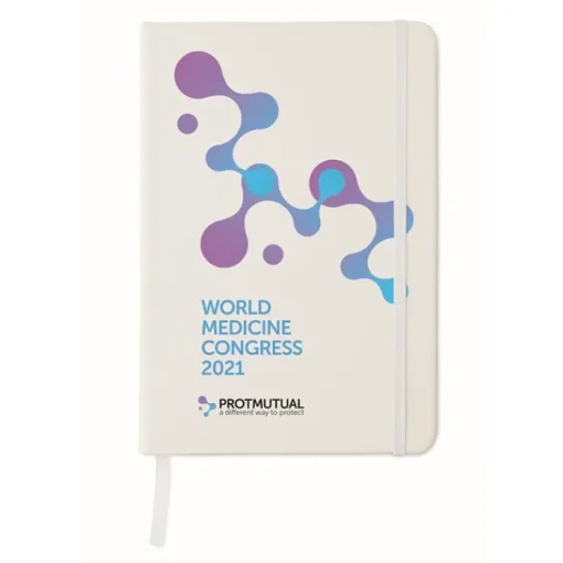 Gift Campaign Taccuino con logo A5 elastico pagine a righe Antibatterico Essential> Gadget Per Medici E Infermieri|Quaderni A5