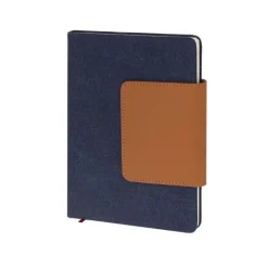 Gift Campaign Taccuino con patta in PU riciclato e portatessere A5 fogli a righe> Quaderni A5