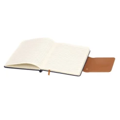 Gift Campaign Taccuino con patta in PU riciclato e portatessere A5 fogli a righe> Quaderni A5