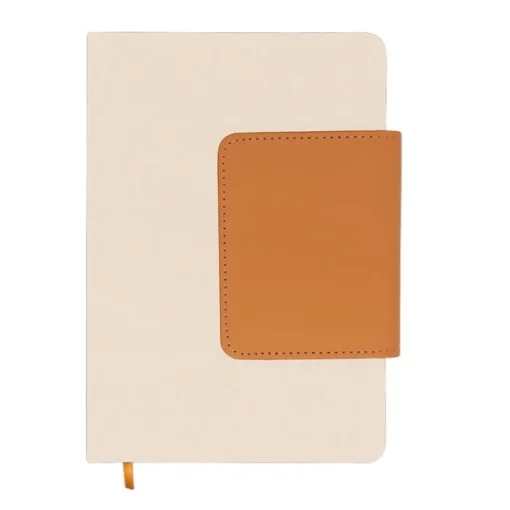 Gift Campaign Taccuino con patta in PU riciclato e portatessere A5 fogli a righe> Quaderni A5