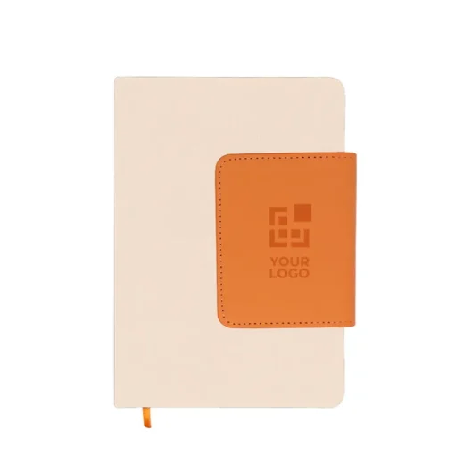 Gift Campaign Taccuino con patta in PU riciclato e portatessere A5 fogli a righe> Quaderni A5
