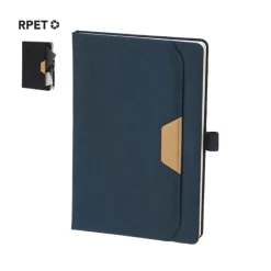 Gift Campaign Taccuino con tasca esterna e dettaglio marrone in PU A5 fogli a righe> Quaderni A5