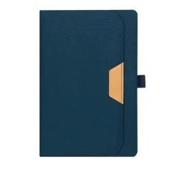 Gift Campaign Taccuino con tasca esterna e dettaglio marrone in PU A5 fogli a righe><noscript><img width=