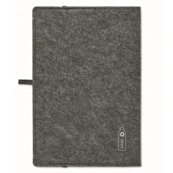 Gift Campaign Taccuino formato A5 con copertina in feltro RPET e pagine a righe><noscript><img width=