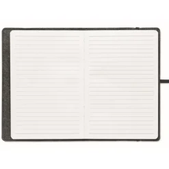 Gift Campaign Taccuino formato A5 con copertina in feltro RPET e pagine a righe><noscript><img width=