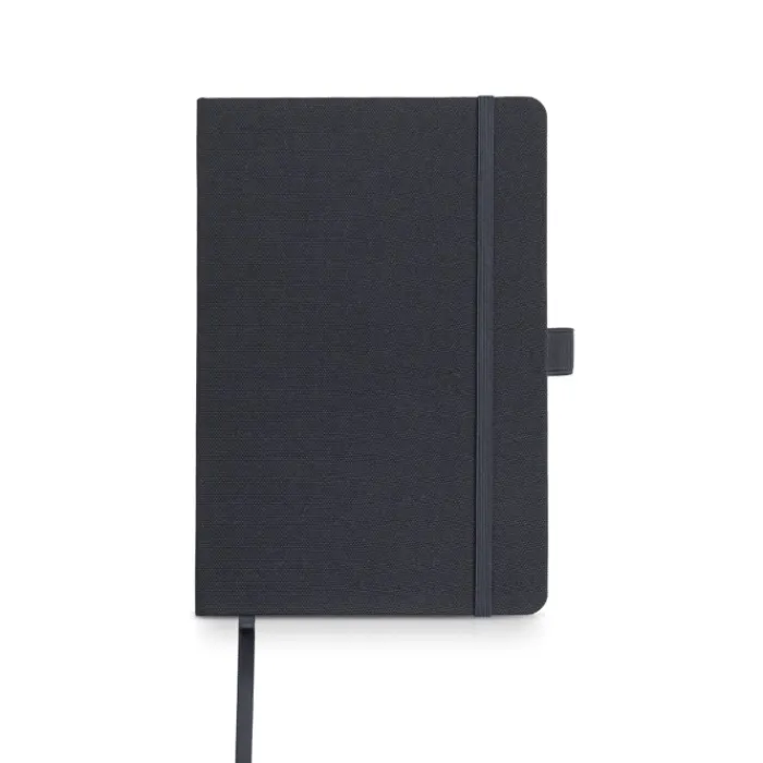 Gift Campaign Taccuino in rPET formato A5 con pagine neutre e anello porta penna> Taccuini Ecologici|Quaderni A5