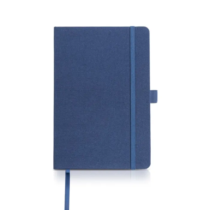 Gift Campaign Taccuino in rPET formato A5 con pagine neutre e anello porta penna> Taccuini Ecologici|Quaderni A5