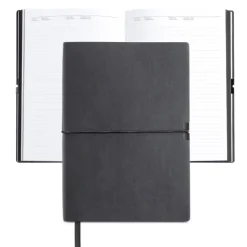 Gift Campaign Taccuino in similpelle con elastico orizzontale A5 fogli a righe> Quaderni A5