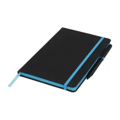 Gift Campaign Taccuino nero A5 con penna elastico colorato pagine a righe BlackBook> Taccuini Con Penna|Quaderni A5