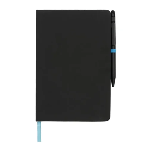 Gift Campaign Taccuino nero A5 con penna elastico colorato pagine a righe BlackBook> Taccuini Con Penna|Quaderni A5