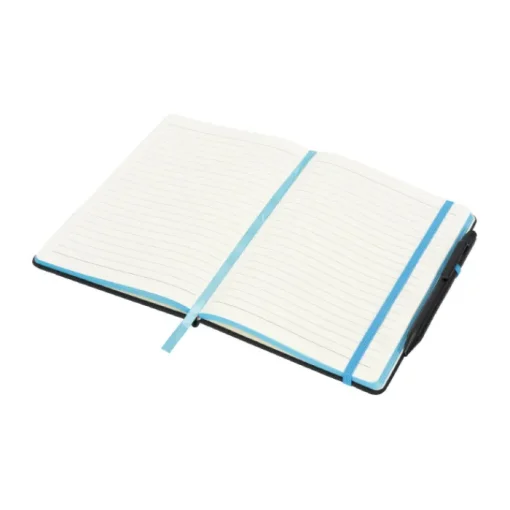 Gift Campaign Taccuino nero A5 con penna elastico colorato pagine a righe BlackBook> Taccuini Con Penna|Quaderni A5