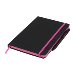 Gift Campaign Taccuino nero A5 con penna elastico colorato pagine a righe BlackBook></noscript> Taccuini Con Penna|Quaderni A5