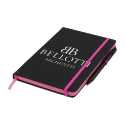 Gift Campaign Taccuino nero A5 con penna elastico colorato pagine a righe BlackBook></noscript> Taccuini Con Penna|Quaderni A5