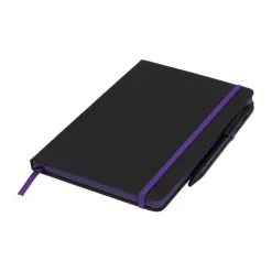 Gift Campaign Taccuino nero A5 con penna elastico colorato pagine a righe BlackBook></noscript> Taccuini Con Penna|Quaderni A5