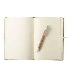 Gift Campaign Taccuino promozionale in sughero A5 con penna pagine bianche Greener> Gadget Ecologici|Taccuini Con Penna