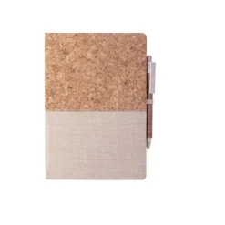 Gift Campaign Taccuino promozionale in sughero A5 con penna pagine bianche Greener></noscript> Gadget Ecologici|Taccuini Con Penna