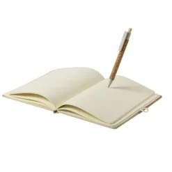 Gift Campaign Taccuino promozionale in sughero A5 con penna pagine bianche Greener></noscript> Gadget Ecologici|Taccuini Con Penna