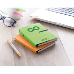 Gift Campaign Taccuino promozionale riciclato con memo adesivi e penna EcoSet></noscript> Post-It E Memo|Taccuini Tascabili E Quadernini A6