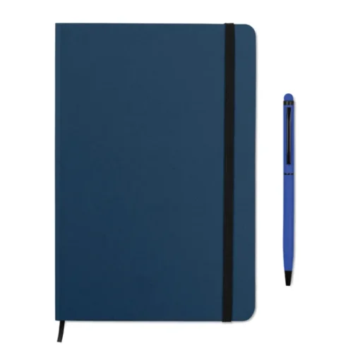 Gift Campaign Taccuino pubblicitario A5 fogli a righe con penna blu ColourTouch> Taccuini Con Penna|Quaderni A5