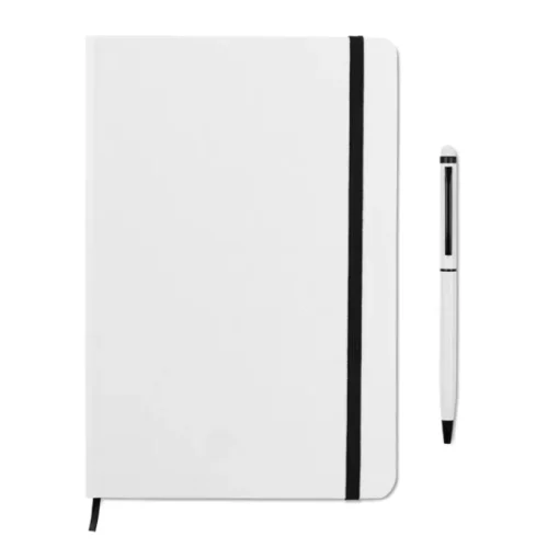 Gift Campaign Taccuino pubblicitario A5 fogli a righe con penna blu ColourTouch> Taccuini Con Penna|Quaderni A5