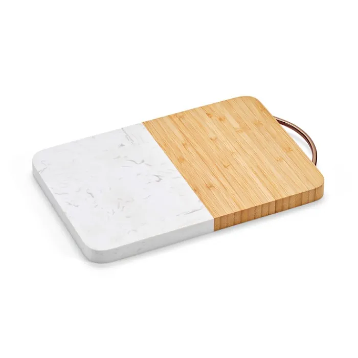 Gift Campaign Tagliere di design in bambù e marmo con maniglia superiore> Taglieri