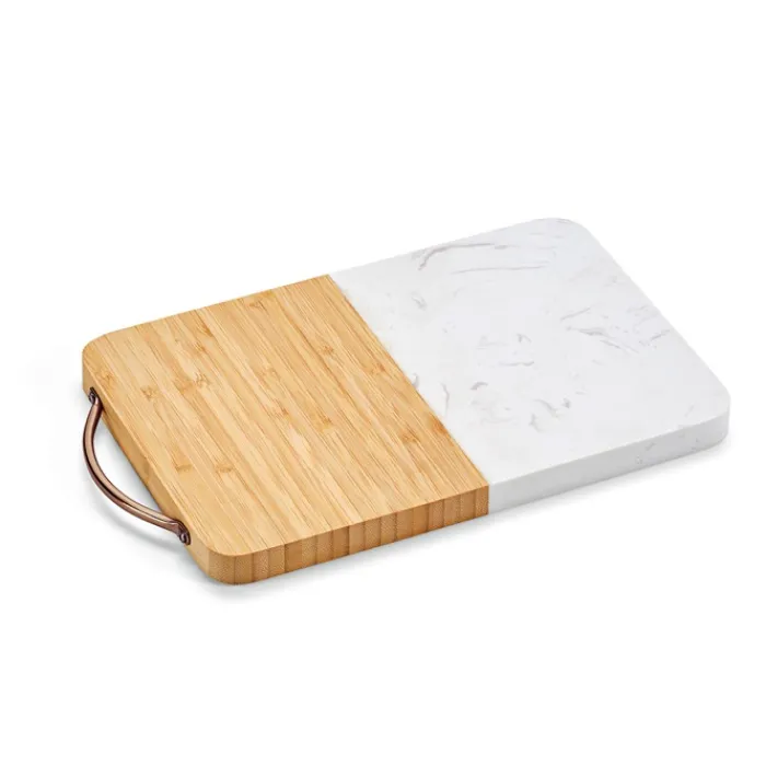 Gift Campaign Tagliere di design in bambù e marmo con maniglia superiore> Taglieri